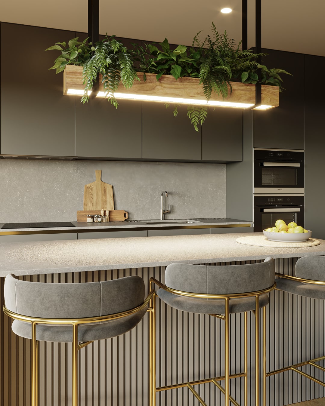Render de diseño interior en Barcelona