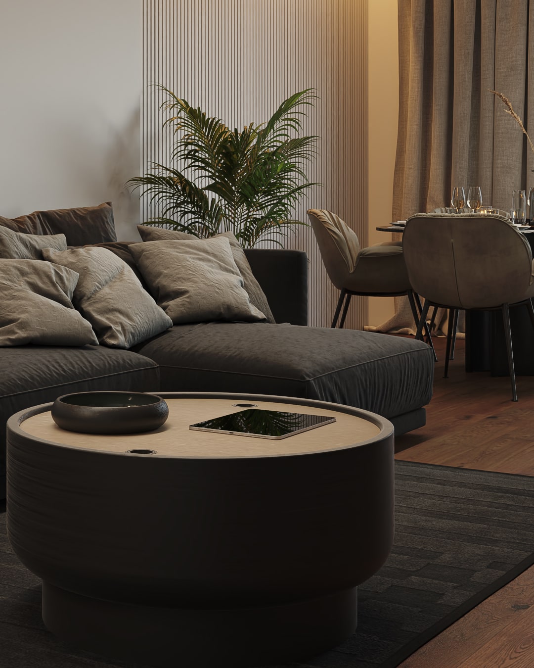 Render de diseño interior en Barcelona