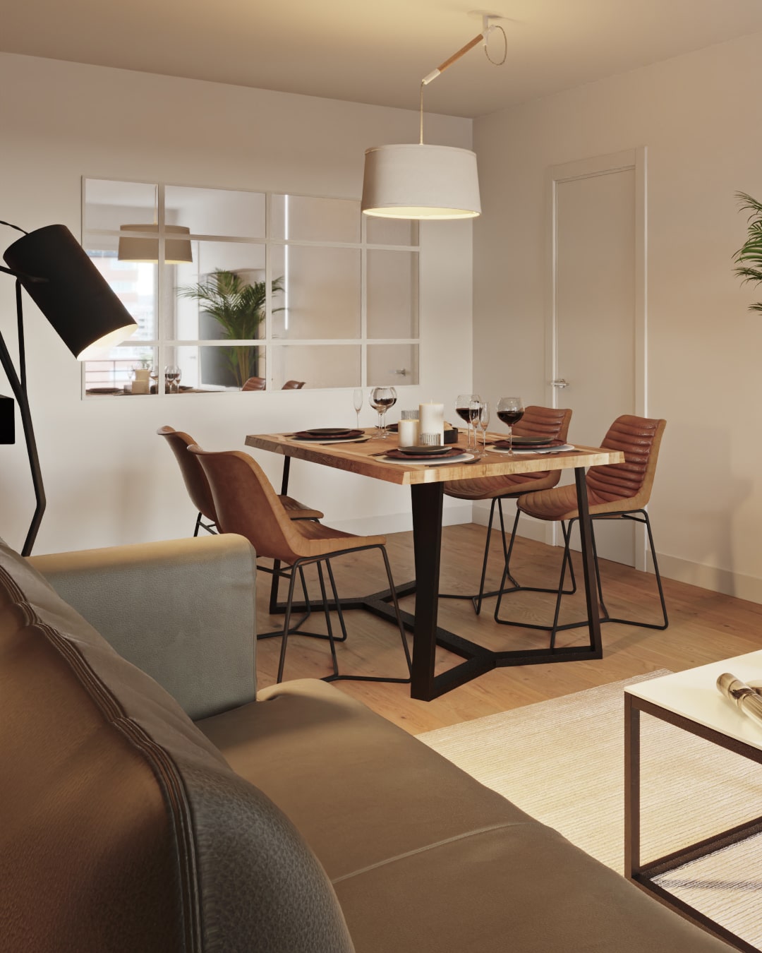Render de diseño interior en Barcelona