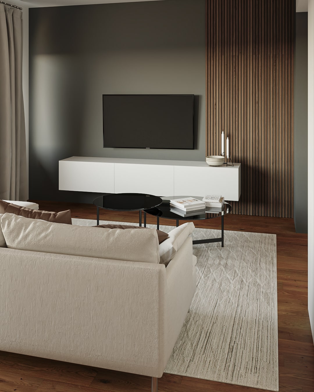 Render de diseño interior en Barcelona