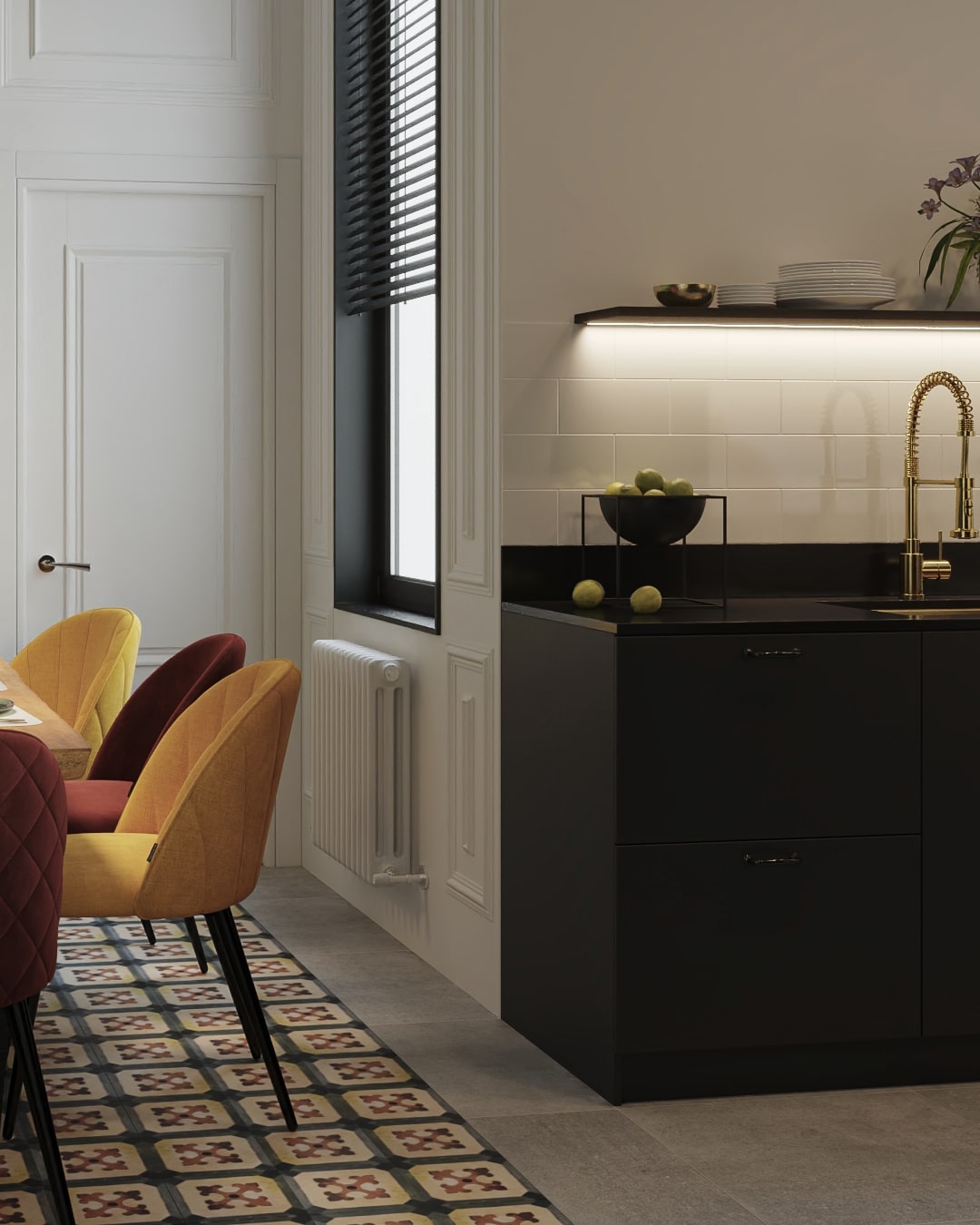 Render de diseño interior en Barcelona