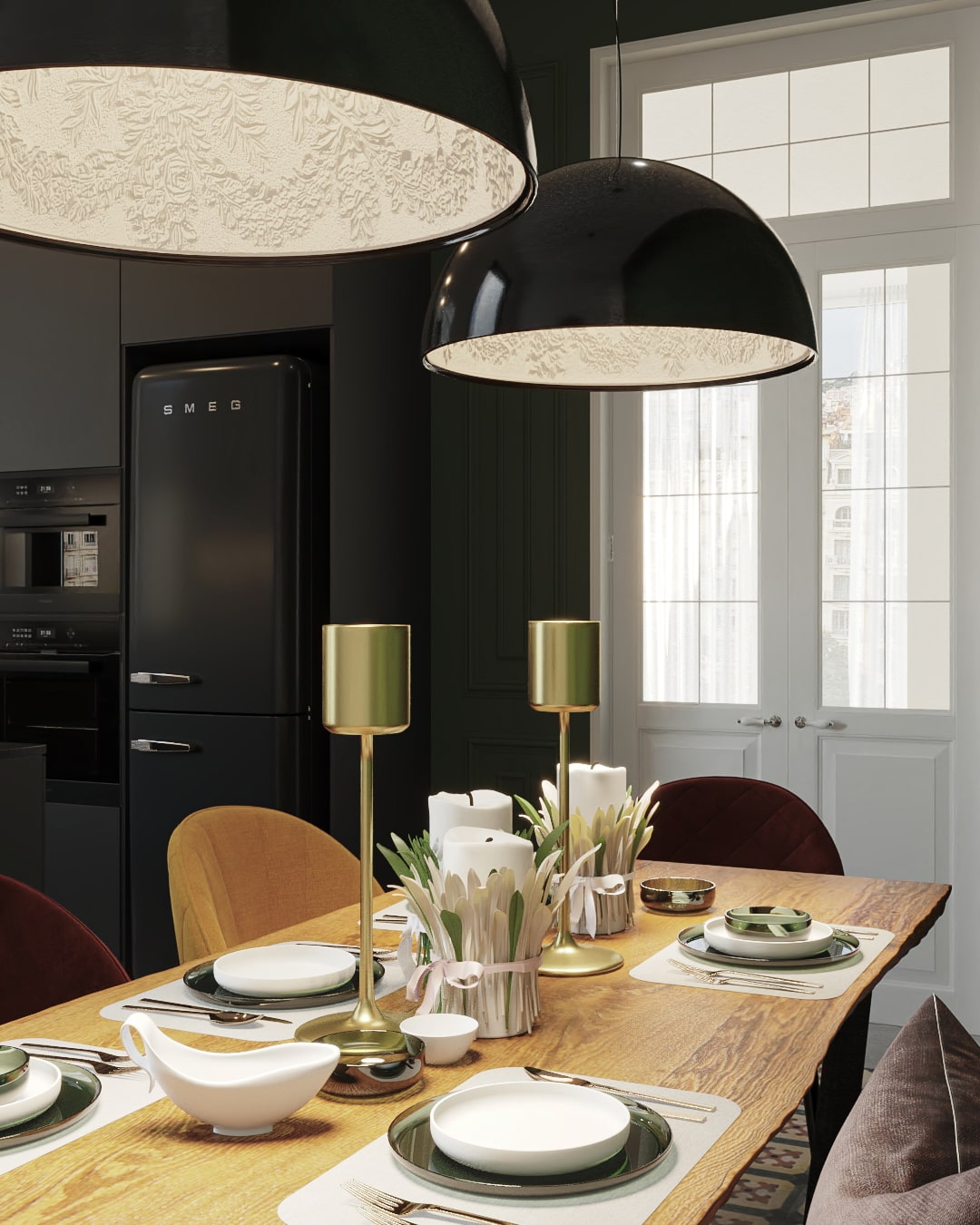 Render de diseño interior en Barcelona