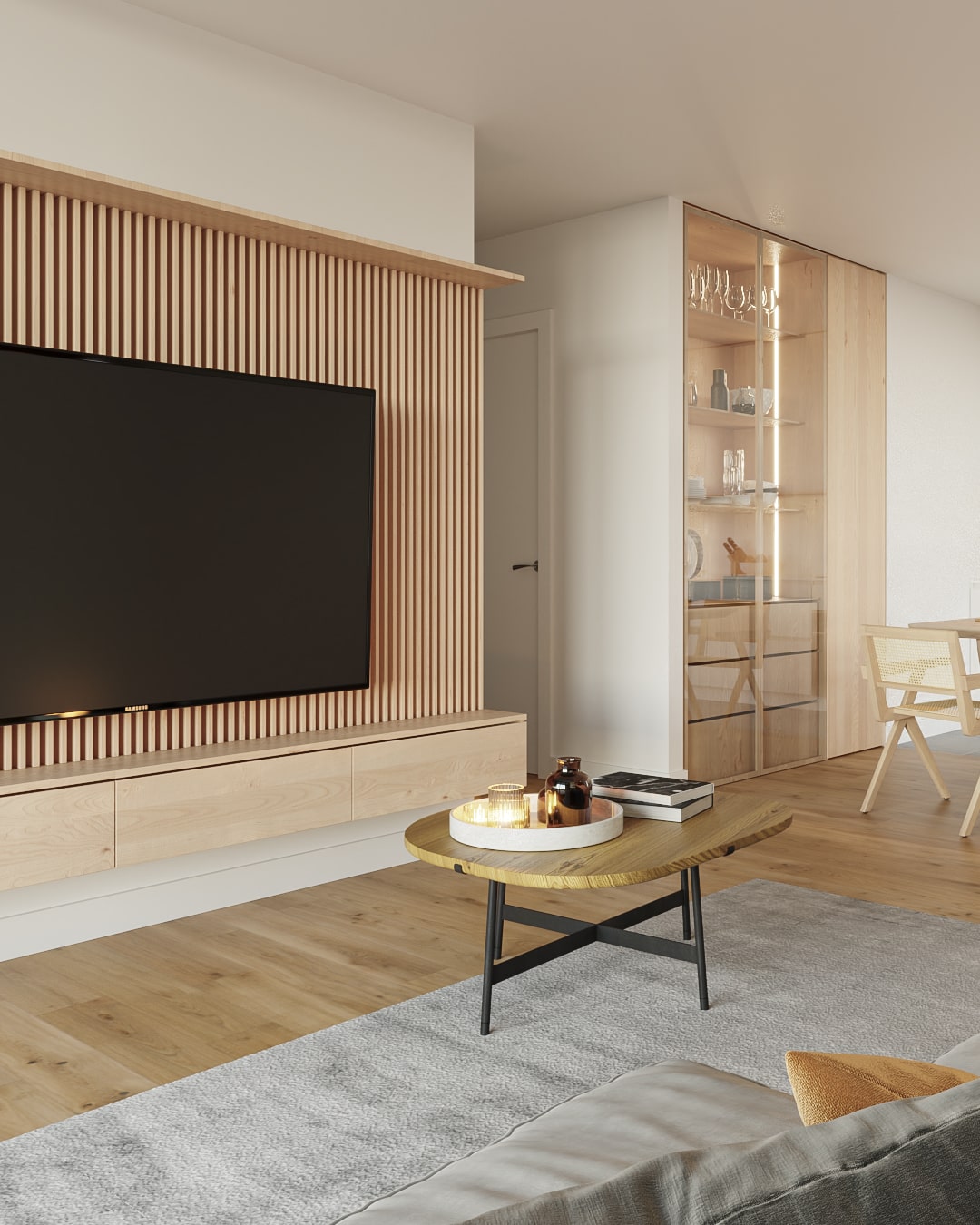 Render de diseño interior en Barcelona