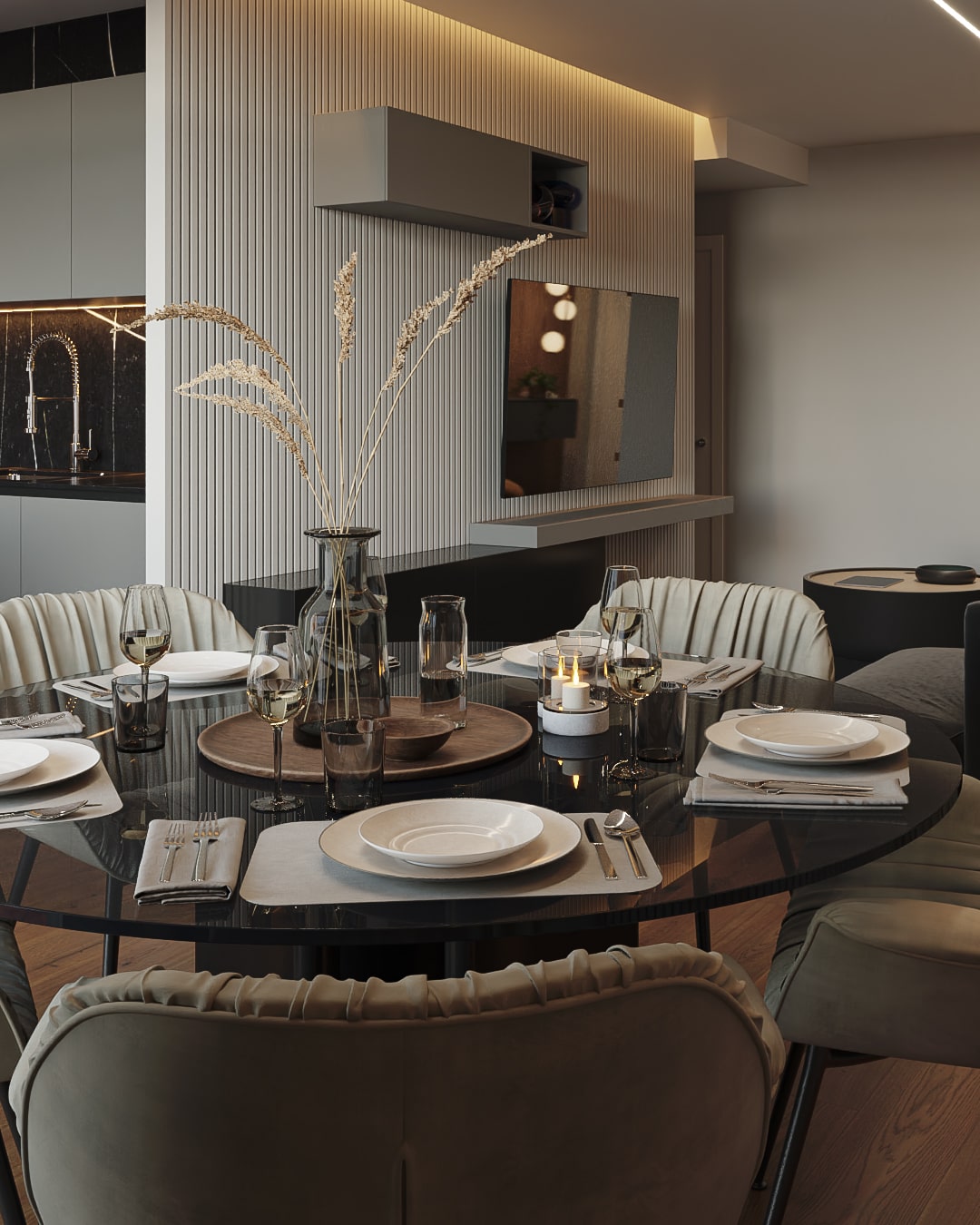 Render de diseño interior en Barcelona